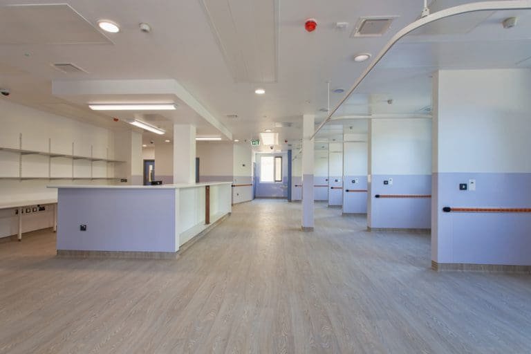 UKPC healthcare building support works within Kingston Hospital Complex