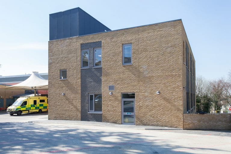 UKPC healthcare building support works within Kingston Hospital compound